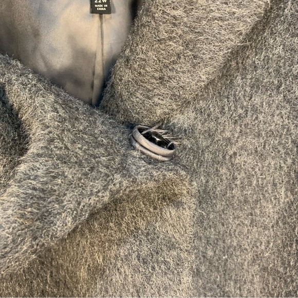 Talbots Bow Neck Wool Alpaca Midi Length Coat Cape Wrap Front - Picture 7 of 16